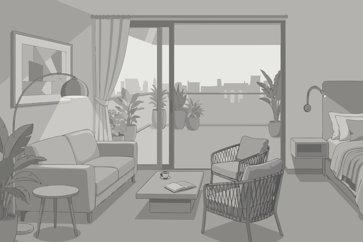 Suite Zephyr Thông Nhau Qua Cửa Nối Nhìn Ra Thành Phố